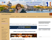 Tablet Screenshot of linguafrancesa.com